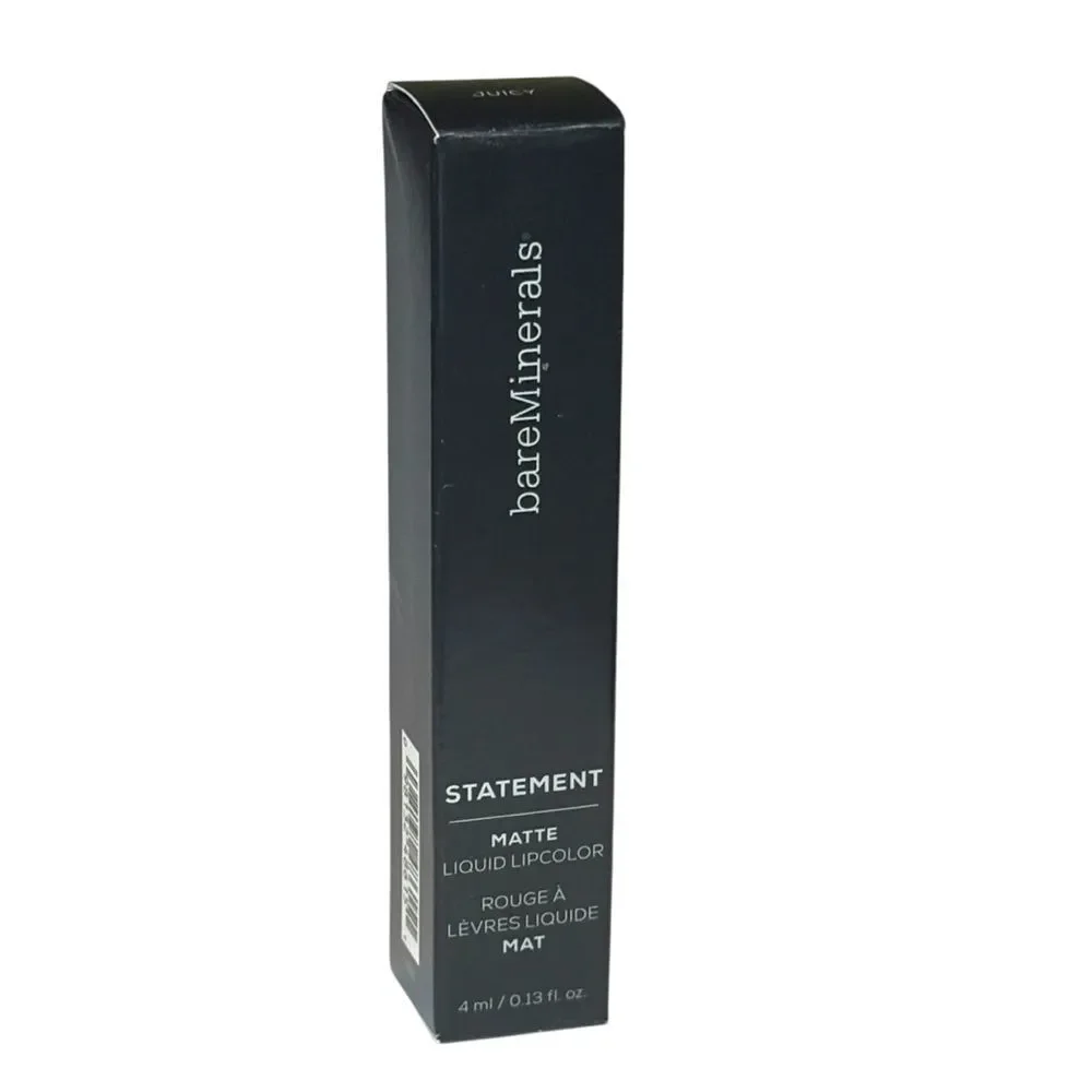 BareMinerals Statement Matte Liquid Lipstick Juicy Poppy Red Moisturizing NWT